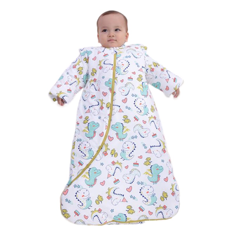For Newborn Baby Sleeping Bag Detachable Sleeve Children's Envelope Winter Infant Swaddle Stroller Saco De Dormir Bebes Slaapzak